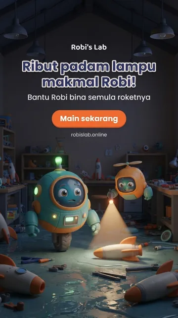 Poster siap: Ribut padam lampu makmal Robi