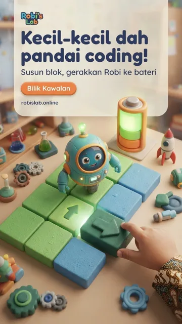 Poster siap: Kecil-kecil dah pandai coding